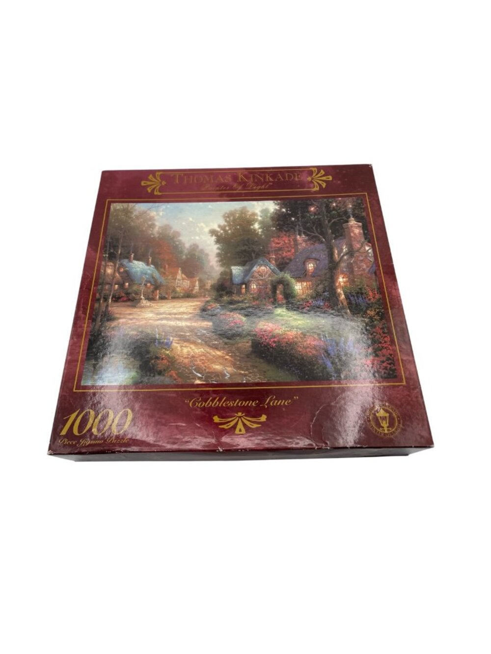 NEW Vintage 1997 Thomas Kinkade Cobblestone Lane 1000 Piece Puzzle 27x20